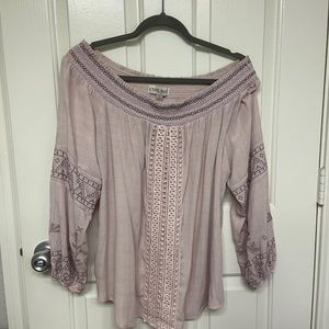 Off the shoulder blouse